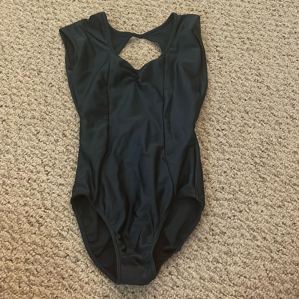 blue dancewear leotard
